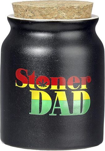 FASHIONCRAFT Stoner Dad Stash Jar - Rasta Letters in Saudi Arabia