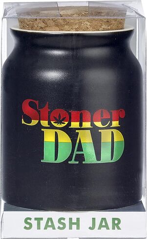 FASHIONCRAFT Stoner Dad Stash Jar - Rasta Letters in Saudi Arabia