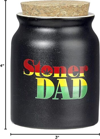 FASHIONCRAFT Stoner Dad Stash Jar - Rasta Letters in Saudi Arabia