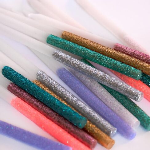 Meri Meri Glitter Dipped Birthday Candles for Cake (Pack of 24), 5.75" Tall, Unscented Meri Meri Candles in Kuwait