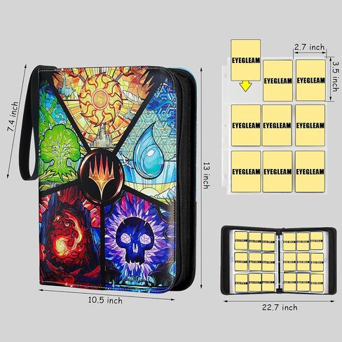 حافظة بطاقات لـ MTG/TCG، حافظة بطاقات تداول ذات 9 جيوب لـ YGO/PTCG، تحمل 720 بطاقة، ألبوم بطاقات جامع لبطاقات الألعاب القياسية، ألعاب هدايا للأطفال in Saudi Arabia