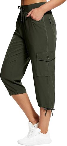 Hiking Capris for Women with Pockets Lightweight Quick Dry Cargo Capri Travel Pants Women Casual Women's Capris in Saudi Arabia