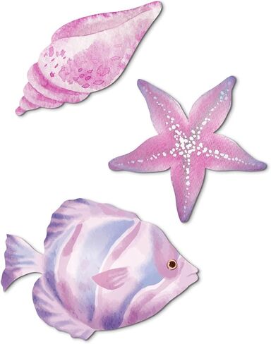 Putuo Decor 6pcs Wood Fish Wall Decor Rustic Ocean Bathroom Decor Coastal Wall Decor Nautical Beach Theme Lake House Decorations Fish Wall Hanging For The Home Bathroom Vintage Outdoor Pool Wall Decor in Saudi Arabia