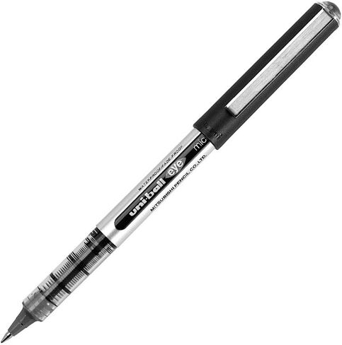 قلم يوني بول 162545000 0.5 ملم Nib UB-150 Eye Micro Rollerball Pen - أسود (عبوة من 12 قطعة) in Saudi Arabia