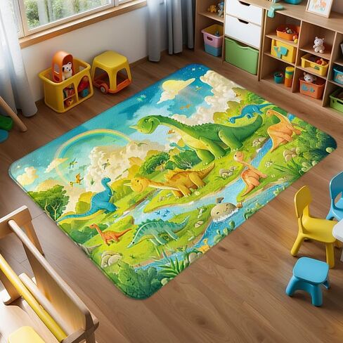 Dinosaur Rug - Dinosaur Area Rug for Boys Bedroom Decor - Dino Carpet - 36x24 inches in Saudi Arabia