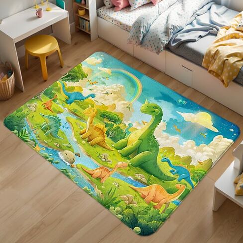 Dinosaur Rug - Dinosaur Area Rug for Boys Bedroom Decor - Dino Carpet - 36x24 inches in Saudi Arabia