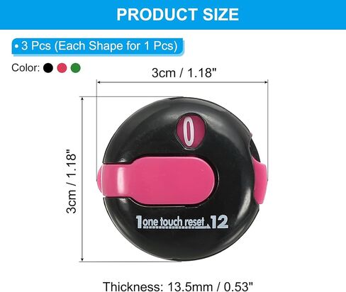 PATIKIL Golf Score Counter, Mini Golf Shot Stroke Attachment Counter Clicker Clip for Golfers Glove in Kuwait