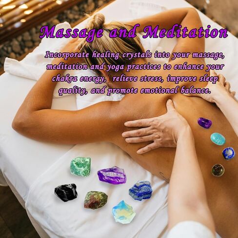 Emotional Healing Crystal Set, 16pcs Healing Stones，Amethyst, Lapis Lazuli, Green Aventurine, Opal, Obsidian, Dragon Blood Stone,Mother's Day, Valentine's Day Gift, Yoga,Chakra Stones in Saudi Arabia