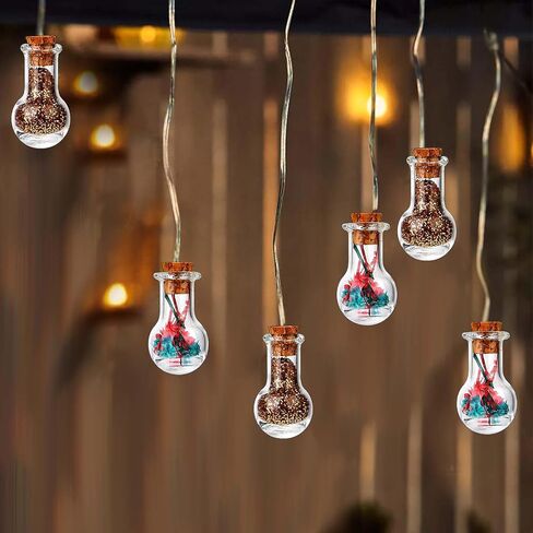 Small Glass Bottles with Corks, 20 Pieces Wishing Drifting Bottles Mini Glass Bottles Tiny Jars Decorative Bottles Empty Miniature Bottles with Corks Stoppers for Wedding Party DIY Crafts Decoration in Saudi Arabia