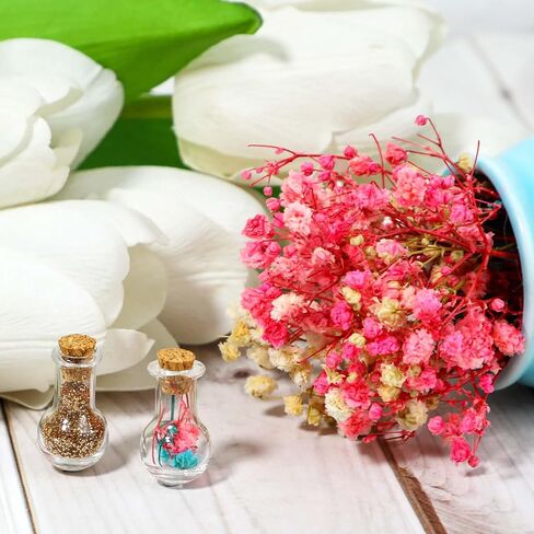 Small Glass Bottles with Corks, 20 Pieces Wishing Drifting Bottles Mini Glass Bottles Tiny Jars Decorative Bottles Empty Miniature Bottles with Corks Stoppers for Wedding Party DIY Crafts Decoration in Saudi Arabia