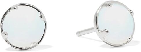 Recycled Vintage Clear Milk Bottle Sterling Silver Post Earrings in Kuwait