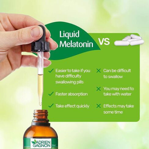Liquid Melatonin 3mg, Vegan Melatonin Drops for Calm Rest Support, Wildberry Flavor, 110 ml Dropper in Saudi Arabia