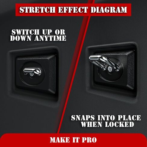 مرساة ربط لسرير الشاحنة من KitsPro لسيارة 2007-2024 Chevy شيفروليه سيلفرادو وجي إم سي سييرا 1500 2500 3500، 2015-2024 تشيفي شيفروليه كولورادو وجي إم سي كانيون، خطاف تثبيت لسرير الشاحنة، حزمة من 2 in Kuwait