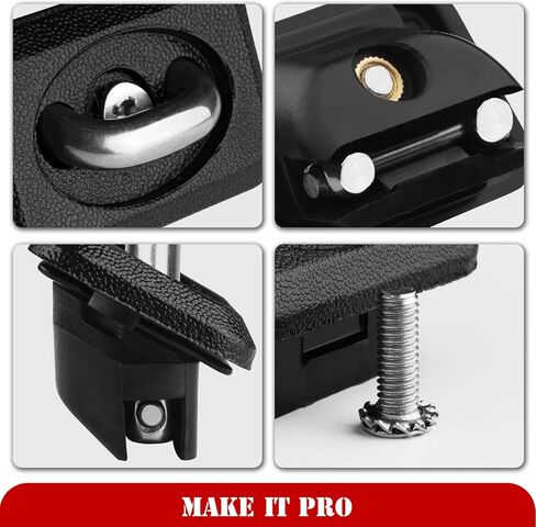 مرساة ربط لسرير الشاحنة من KitsPro لسيارة 2007-2024 Chevy شيفروليه سيلفرادو وجي إم سي سييرا 1500 2500 3500، 2015-2024 تشيفي شيفروليه كولورادو وجي إم سي كانيون، خطاف تثبيت لسرير الشاحنة، حزمة من 2 in Kuwait