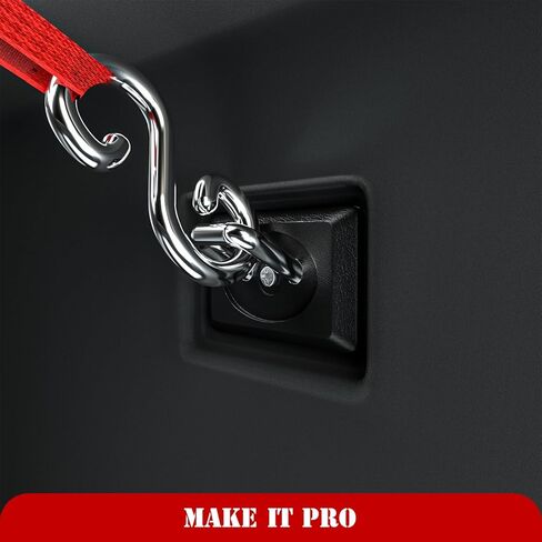 مرساة ربط لسرير الشاحنة من KitsPro لسيارة 2007-2024 Chevy شيفروليه سيلفرادو وجي إم سي سييرا 1500 2500 3500، 2015-2024 تشيفي شيفروليه كولورادو وجي إم سي كانيون، خطاف تثبيت لسرير الشاحنة، حزمة من 2 in Kuwait