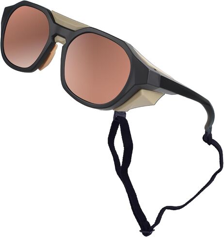 Polarized Sunglasses for Men Women, UV Protection, Light Shields Design with Elastic Strap, Ideal for Cycling Running Fishing Outdoor Sport, Blue in Saudi Arabia