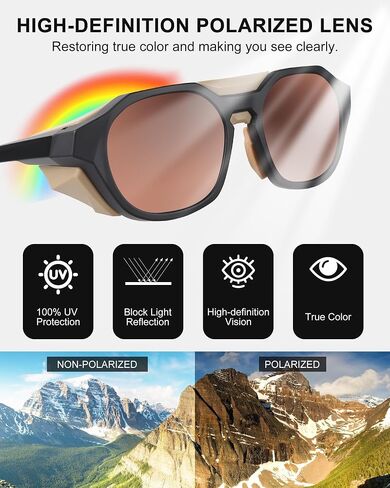 Polarized Sunglasses for Men Women, UV Protection, Light Shields Design with Elastic Strap, Ideal for Cycling Running Fishing Outdoor Sport, Blue in Saudi Arabia
