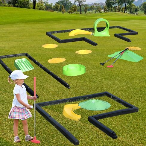 لعبة LulliSpace Putting Game Mini Golf، العب في المنزل أو المكتب أو الهواء الطلق، عقبة جولف صغيرة، مضرب جولف صغير للأطفال والمراهقين والبالغين in Saudi Arabia