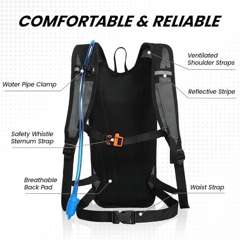 Nepest Hydration Backpack with 2L Water Bladder Water Back Pack in Kuwait