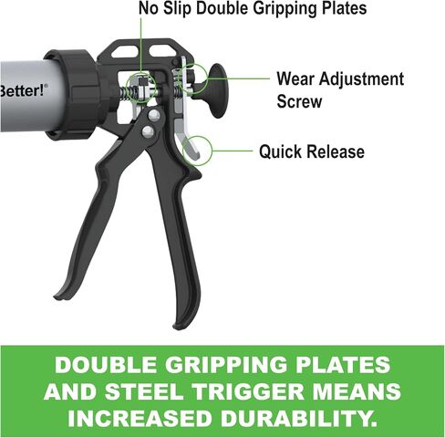 Albion Engineering E12S20 B-Line Cordless Sausage Caulking Gun, No Drip, 12V, 20 oz | No-drip design, 20 oz capacity in Saudi Arabia