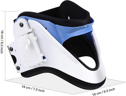 Cervical Neck Collar - Relieves Pain & Pressure on Spine, Adjustable Neck Brace Cervical Traction Fixation Spine Care Correction in Saudi Arabia