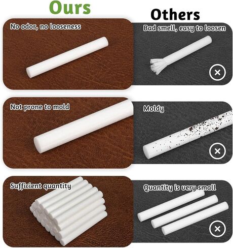 Humidifier Sticks, 60 Pieces Cotton Filter Refill Sticks 2.75x0.31 Inch Filter Replacement Wicks Parts Absorbent Sponge Sticks Filter Sticks for Mini Cool Mist Humidifiers Portable Diffuser in Saudi Arabia