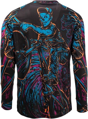 Men's Racing Shirts Summer Motocross Jersey Bicycle Sportswear MTB Jersey Long Sleeve Mountain Bike Clothes in Saudi Arabia