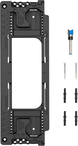 رقصة مفصلة الباب من Goldenwarm، قالب مفصلة الباب، مجموعة تركيب مفصلات Mortiser، رقصة مفصلة الباب للباب وإطار الباب/عضادة، تناسب 8 أحجام مفصلات وسمك 5 أبواب in Kuwait