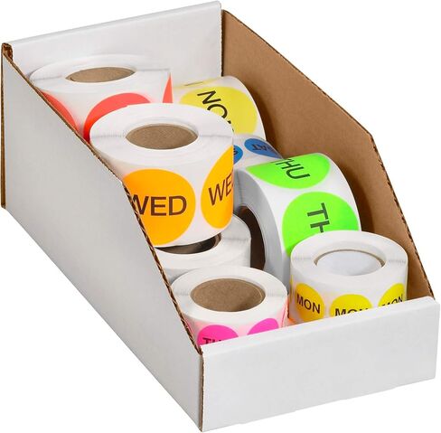 Boxes Fast BFBINMT612 Open Top Bin Boxes, 6" x 12" x 4 1/2", White (Pack of 50) in Saudi Arabia