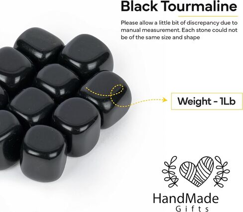 Black Tourmaline - 1lb Healing Crystals, Tourmaline, Crystal Set, Feng Shui Decor, Reiki, Wiccan Supplies and Tools, Gemstones for Crafts, Precious Gemstones, Spiritual Stones, Tourmaline Crystal in Saudi Arabia