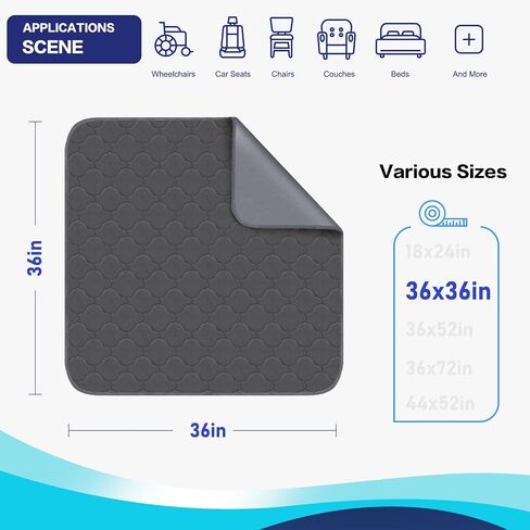Hospitals Washable Pee Pads for Adults 36x72 Inch,Bed Pads for Elderly,Incontinence Pads for Bed Protector Pads,Reusable Incontinence Bed Pads,Bed Wetting Pads for Kids,Couple,Pet in Saudi Arabia