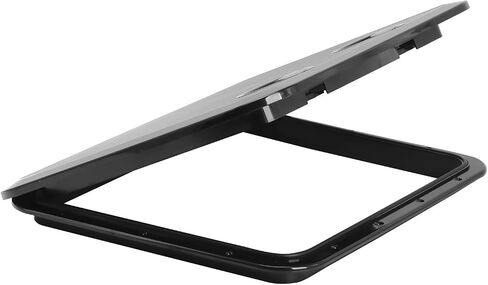 Amarine Made Marine Deck Hatch Boat Deck Hatch Access Hatch & Lid 20" X 18" - White(460 x 510mm) (Black) in Saudi Arabia
