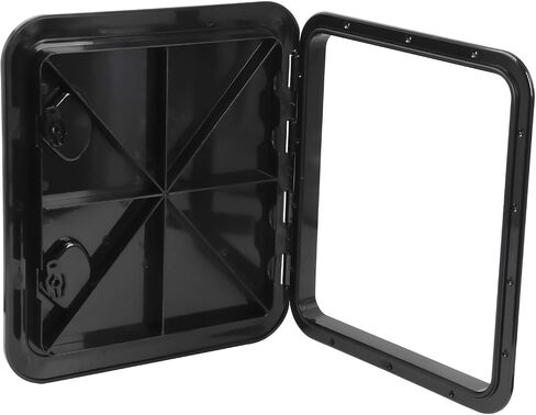 Amarine Made Marine Deck Hatch Boat Deck Hatch Access Hatch & Lid 20" X 18" - White(460 x 510mm) (Black) in Saudi Arabia
