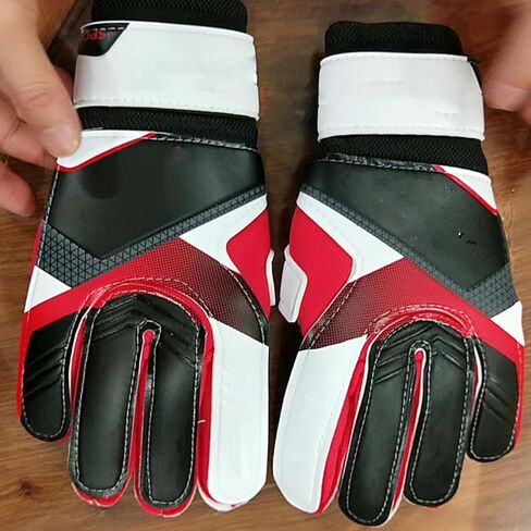 قفازات Yuehuam لكرة القدم، قفازات حارس المرمى مع واقيات الأصابع، قفازات حارس المرمى السميكة القابلة للتنفس توفر حماية ممتازة، مناسبة للشباب والكبار in Kuwait