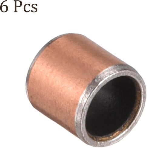 6 قطع محامل الأكمام - [8x10x6mm] محمل عادي البطانات ملفوفة بدون زيت للمعدات الصناعية in Saudi Arabia