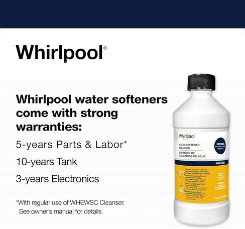 ويرلبول WHES30E 30,000 منعم الحبوب | تكنولوجيا توفير الملح والمياه | معتمد من NSF | تجديد تلقائي للمياه الناعمة للمنزل بالكامل، 0.75 بوصة، أبيض فاتح in Kuwait