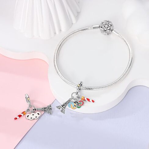 Parmuz charms for bracelet sterling silver love heart travel Bead for Charm Bracelets and Necklaces 925 Charms Clover Butterfly gift for Woman Girl in Saudi Arabia