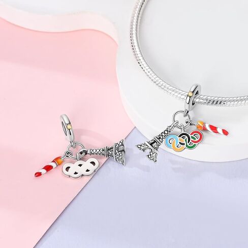 Parmuz charms for bracelet sterling silver love heart travel Bead for Charm Bracelets and Necklaces 925 Charms Clover Butterfly gift for Woman Girl in Saudi Arabia