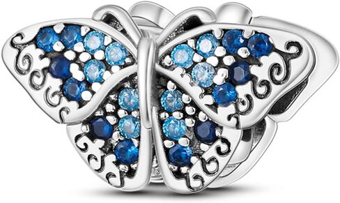 Parmuz charms for bracelet sterling silver love heart travel Bead for Charm Bracelets and Necklaces 925 Charms Clover Butterfly gift for Woman Girl in Saudi Arabia
