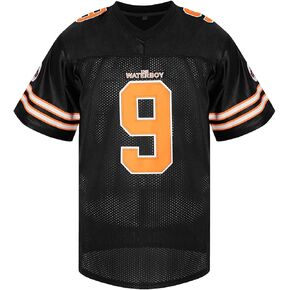 Football Jersey Bobby Boucher #9 The Waterboy Adam Sandler Movie Mud Dogs Bourbon Bowl Football Practice Jersey for Men