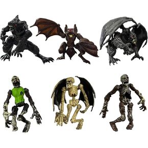 Destroyer Series Action Figures, 6 Pack Destoyer Toys Playset Halloween Toy Soldiers Playset for Toddlers Age 3+, Movable and Detachable Joints Action Figures
