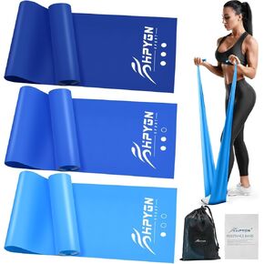 Resistance Bands, Exercise Bands for Physical Therapy, Workout Bands for Home Gym Strength Training and Yoga Starter Set, Strength Training and Yoga Starter Set