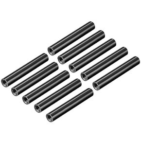 DMiotech 10 Pack M3x65mm Aluminum Spacer Column Aluminum Standoffs Round Spacers Model Spacing Screw Post for RC, Black