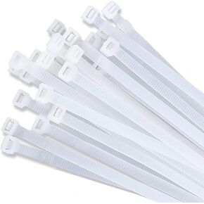Zip ties 12 inch Black small Nylon Cable ties 100 per pack for Indoor and Outdoor Uses 3 latches for stronger locks With 60 Pounds Tensile Strength