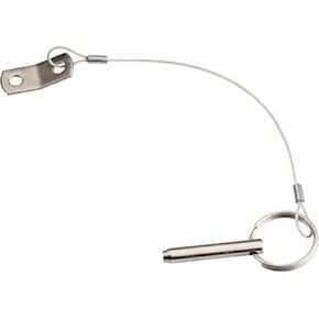 WHITECAP IND Whitecap S-1020C Quick Release Pin with Lanyard and Tab - 1/4" x 1"