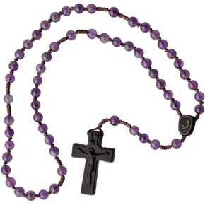 6mm Amethyst/Jujube Wood 5 Decade Rosary