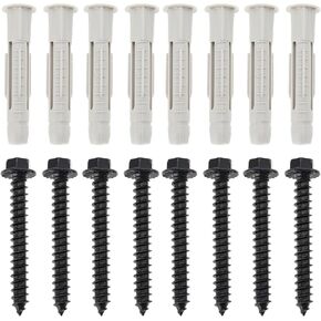 12 Sets TV Mounting Screw Kit Bolt Kit For TV Mount M8x60 Wall Mount Concrete Wall Wooden Beam Wall Large Loading Weight Hardware Dowels Kit