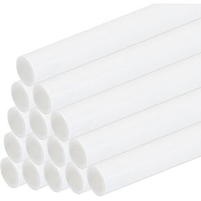 MECCANIXITY 10pcs 10" Plastic Model Tube ABS Round Tube 0.39" OD White Easy Processing for Architectural Model Making DIY in Kuwait