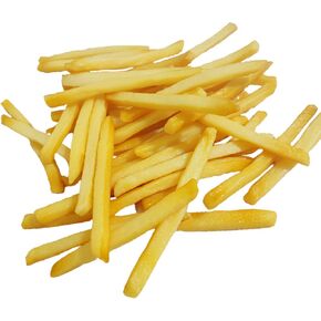 30 Pieces Fake French Fries Play Food Artificial French Fries Model PVC French Fries Props Kitchen Home Party Decoration