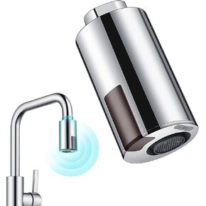 SS SUNSBELL Touchless Faucet Adapter, Touchless Bathroom Faucet, Automatic Bathroom Sink Faucet Adapter Saving Device Infrared Sensor Water Management Adapter Tap Sensor Suitable M22 M24 Tap Nozzle